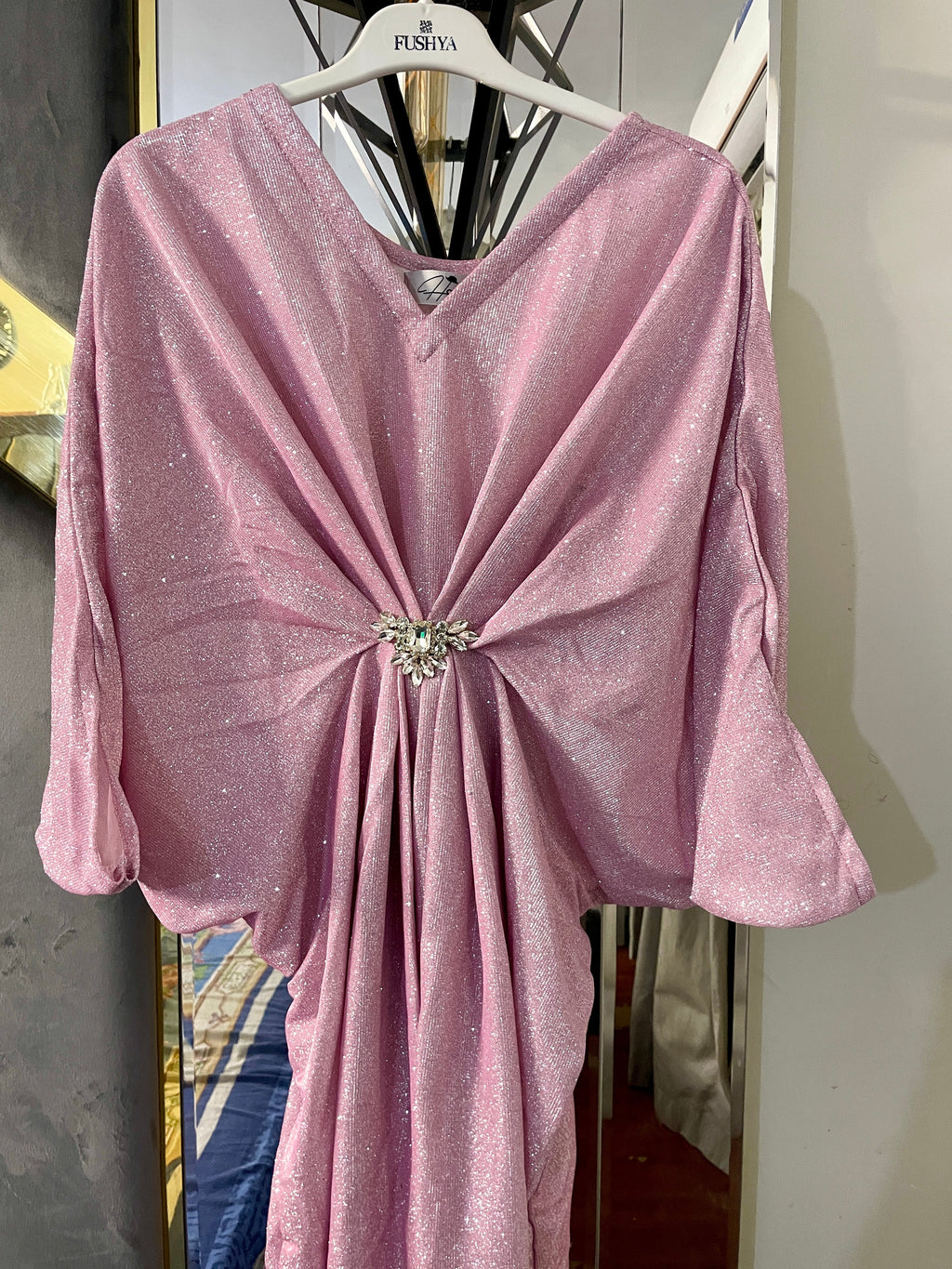 Pink Shimmer Moonlight Kaftan
