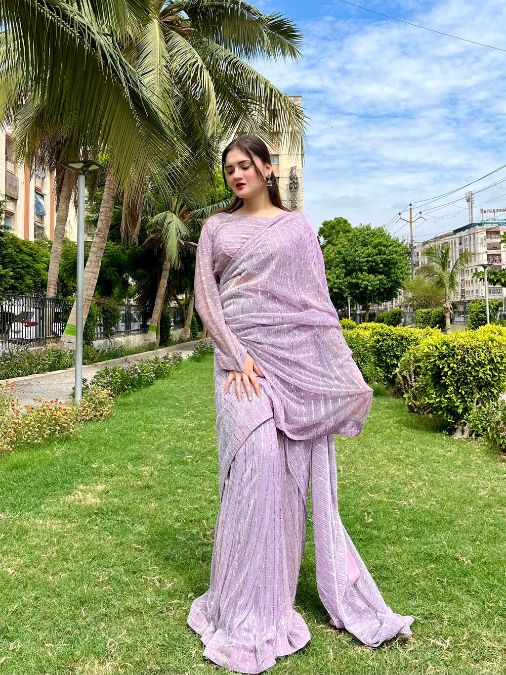 Lilac Sarree