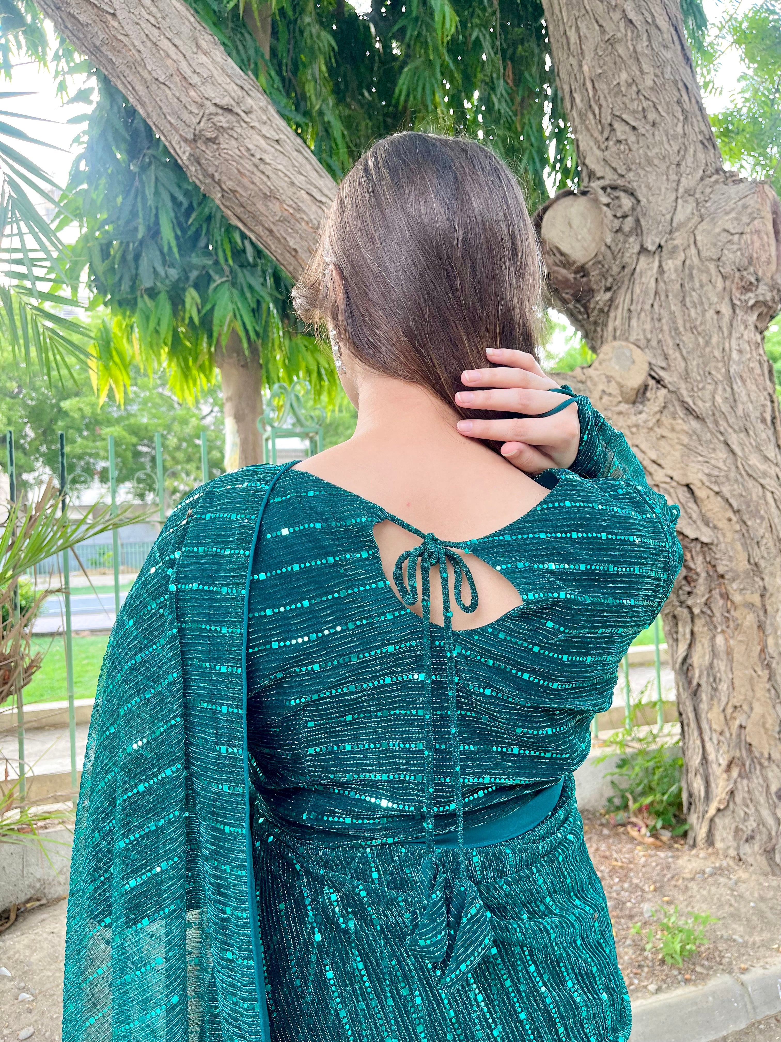 Zinc Green Sarree